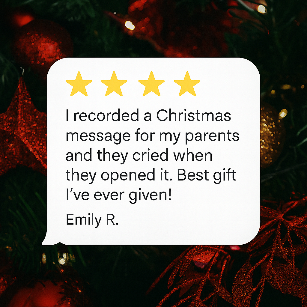 Recordable 8 Christmas Tree Bottle - Making Christmas Personal Again